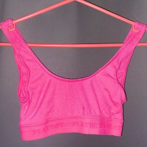 Playboy sports bra from Pacsun. Fitted for a size B chest.
